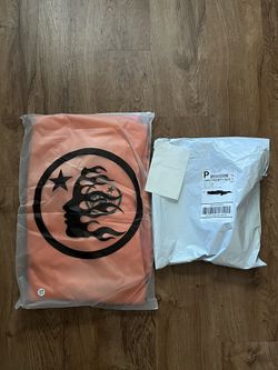 Hellstar Fire Orange Hoodie 