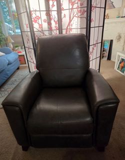 Genuine Leather Espresso Brown Recliner | $180 OBO