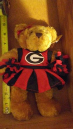 UGA Cheerleader Plushland Bear.