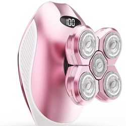 Electric Razors for Women, 5-in-1 Rechargeable Body Shaver - Waterproof Wet Dry Hair Remover - Trimmer for Lady Face Underarms Legs