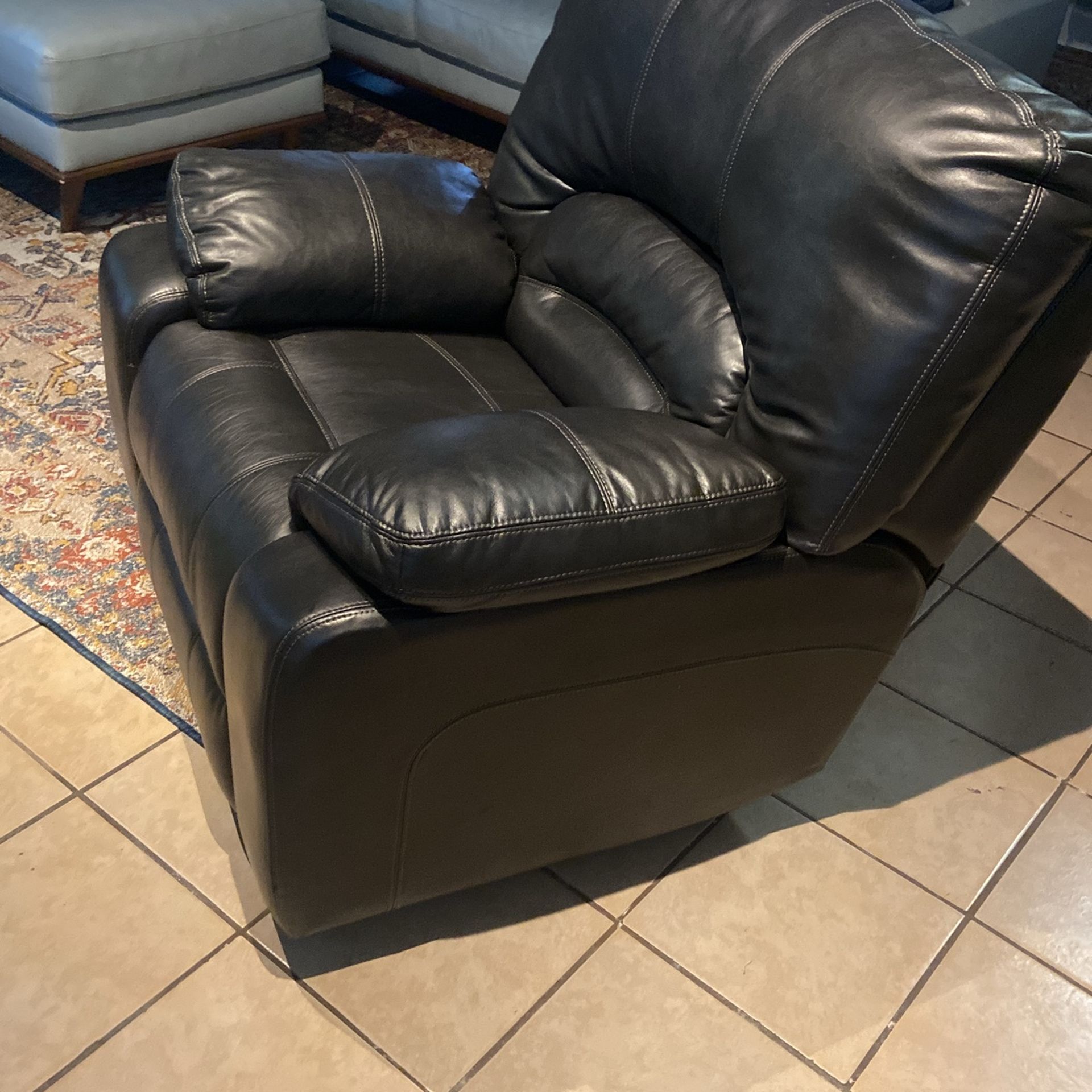 black recliner