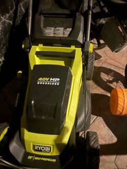 Ryobi 20” lawn mower electric 40 volt