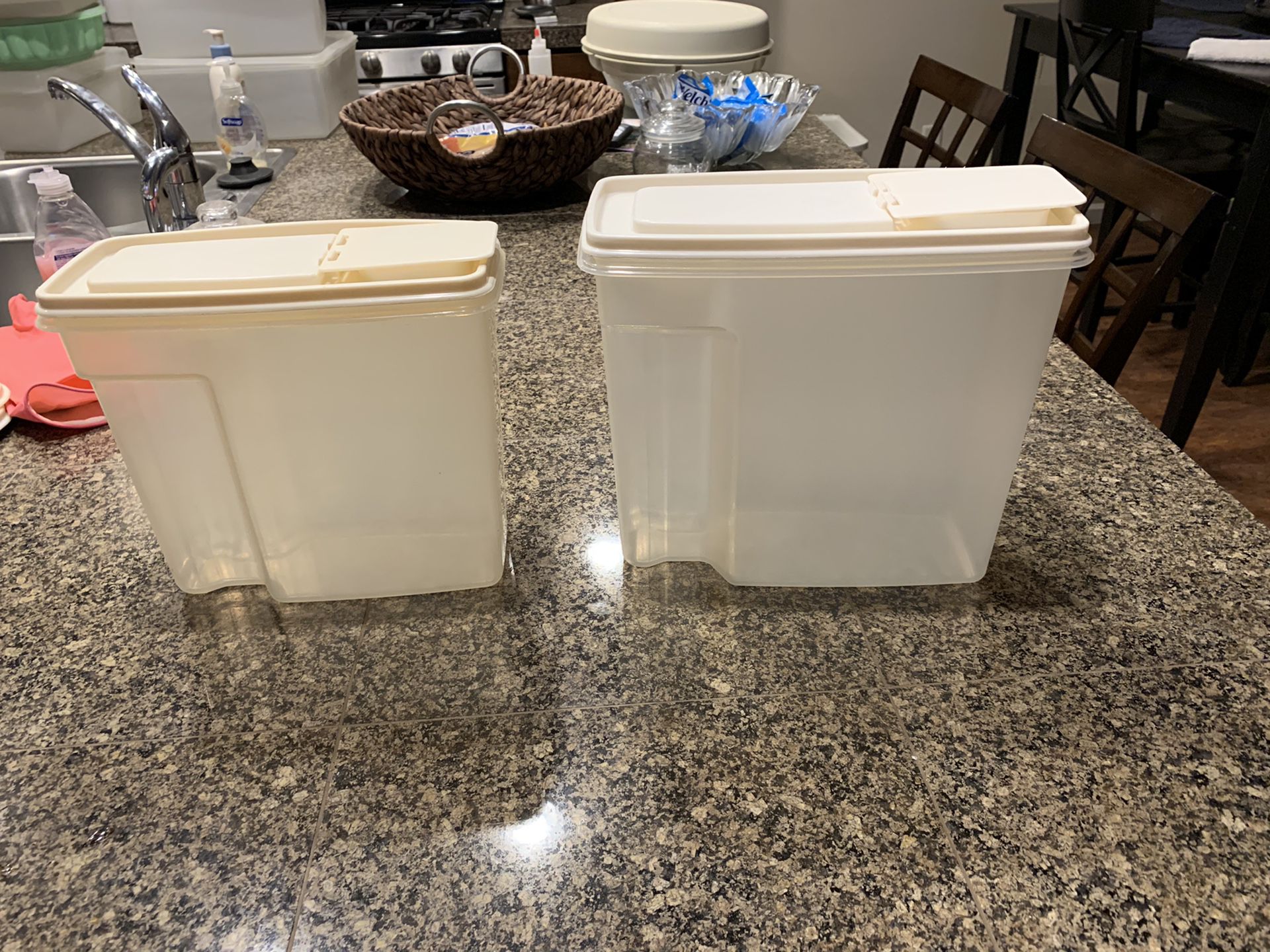 Vintage Rubbermaid canisters