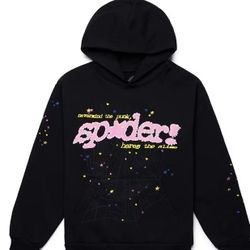 Sp5der P*NK V2 Hoodie Black