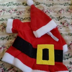 XX-Small Dog Santa Suit