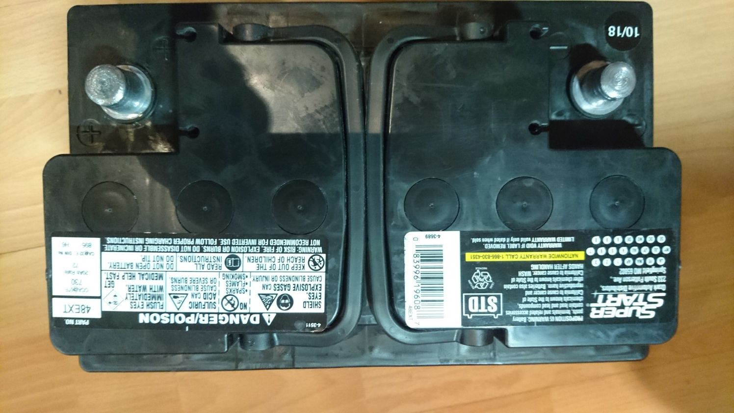 Super Start Extreme 48EXT car battery - new with receipt