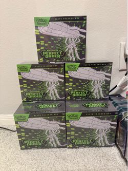 7 boxes etb perfect order Pokemon