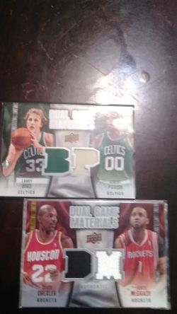 Hot tandems and dual materials over basketball cards