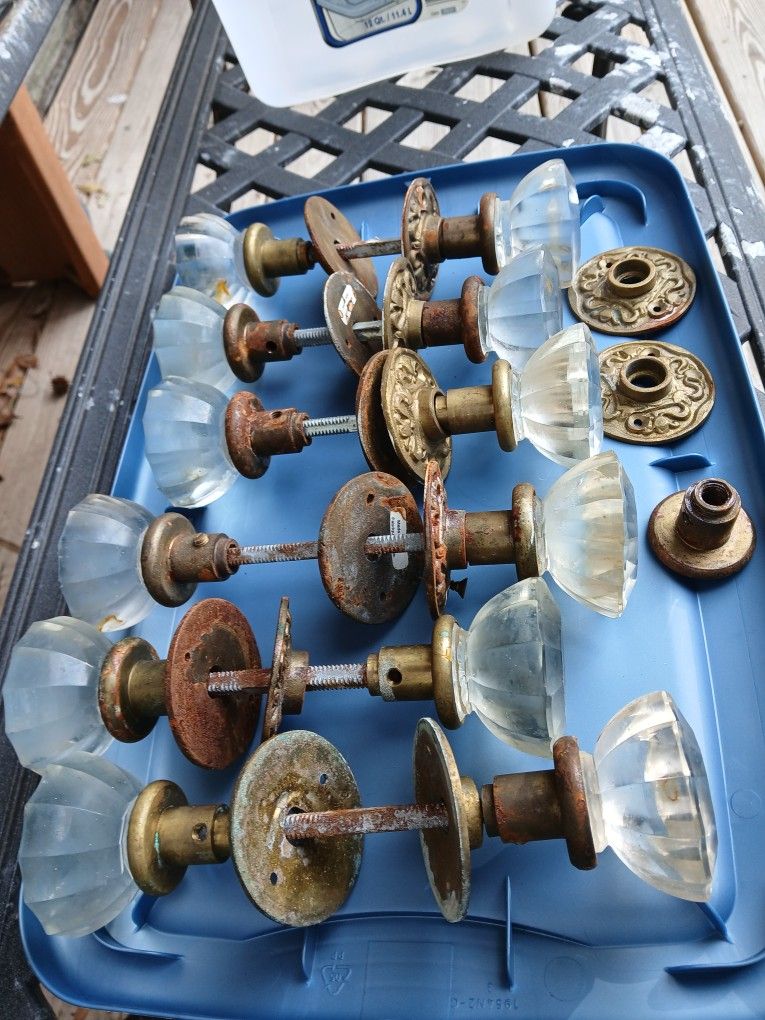 Antique Glass Door Knobs