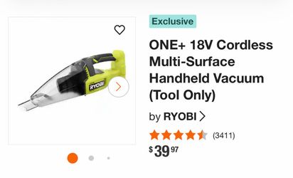 Ryobi ONE+ 18V Cordless Handheld Vacuum