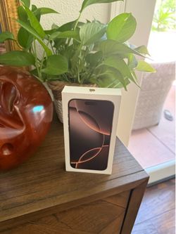 iPhone 16 pro max 512gb desert titanium new unopened and unlocked