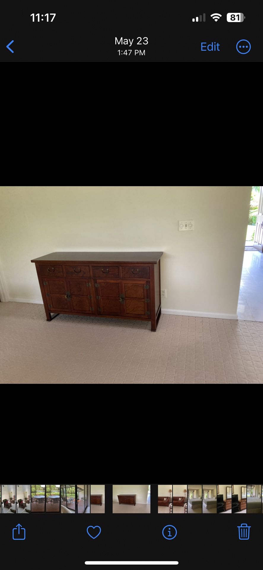 Antique Wood Cabinet