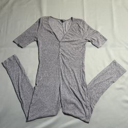 Grey Fashion Nova Jumpsuit