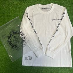 Chrome Hearts White Long Sleeve T-Shirt