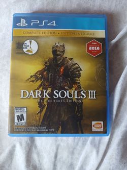 PS4 Game Dark Souls III The Fire Fades Edition