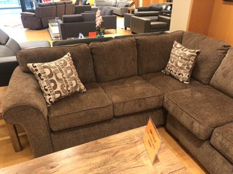 Brown sectional sofa