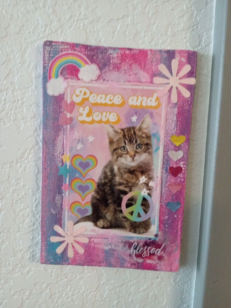 Titled Cool Kitty. 4x6