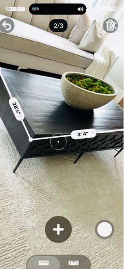 Modern coffee table with 4 drawers