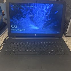 HP Black Laptop Windows 10  15.6 Inch