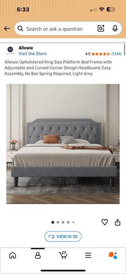 Kind Bed Frame Gray