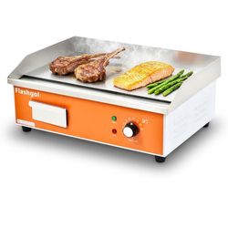 21.6 IN Nonstick Stainless Steel Electric Griddle Adjustable Temperature Control Flat Top Griddle For Smokeless cooking