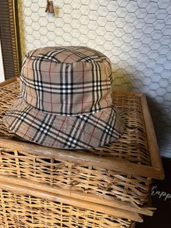 Vintage Burberry Reversible Bucket Hat 