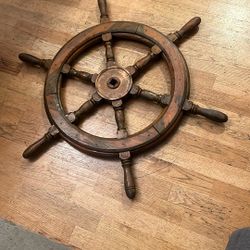 Antique Ship Steering Wheel