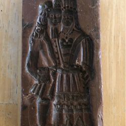 Antique wax 18th Century Lebzelter Holzform German Bavarian Folk Art Ca. 1930s