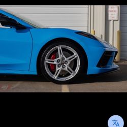 Set Of Corvette Wheels 20 And 19” New No Center Caps 