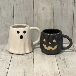 World Market Ghost & Jack O lantern Mug
