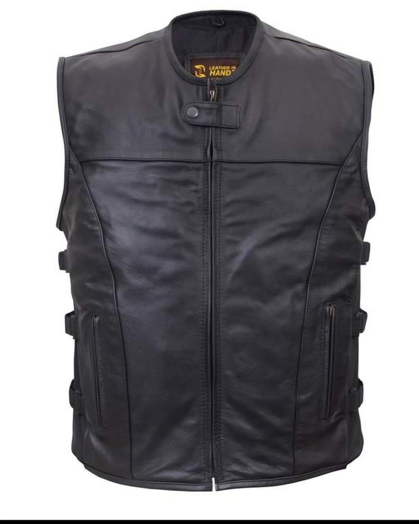 Motorcycle Leather Vest