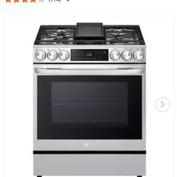 Slide In  Range : Gas Cook Top & Electric Oven  WAS$2699 NOW$1,399
