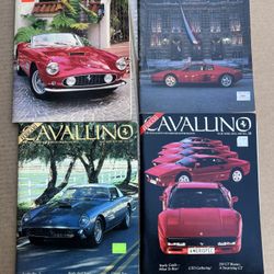 Lot of 4 Cavallino Magazine 1(contact info removed) Issues #35,36,38,39
