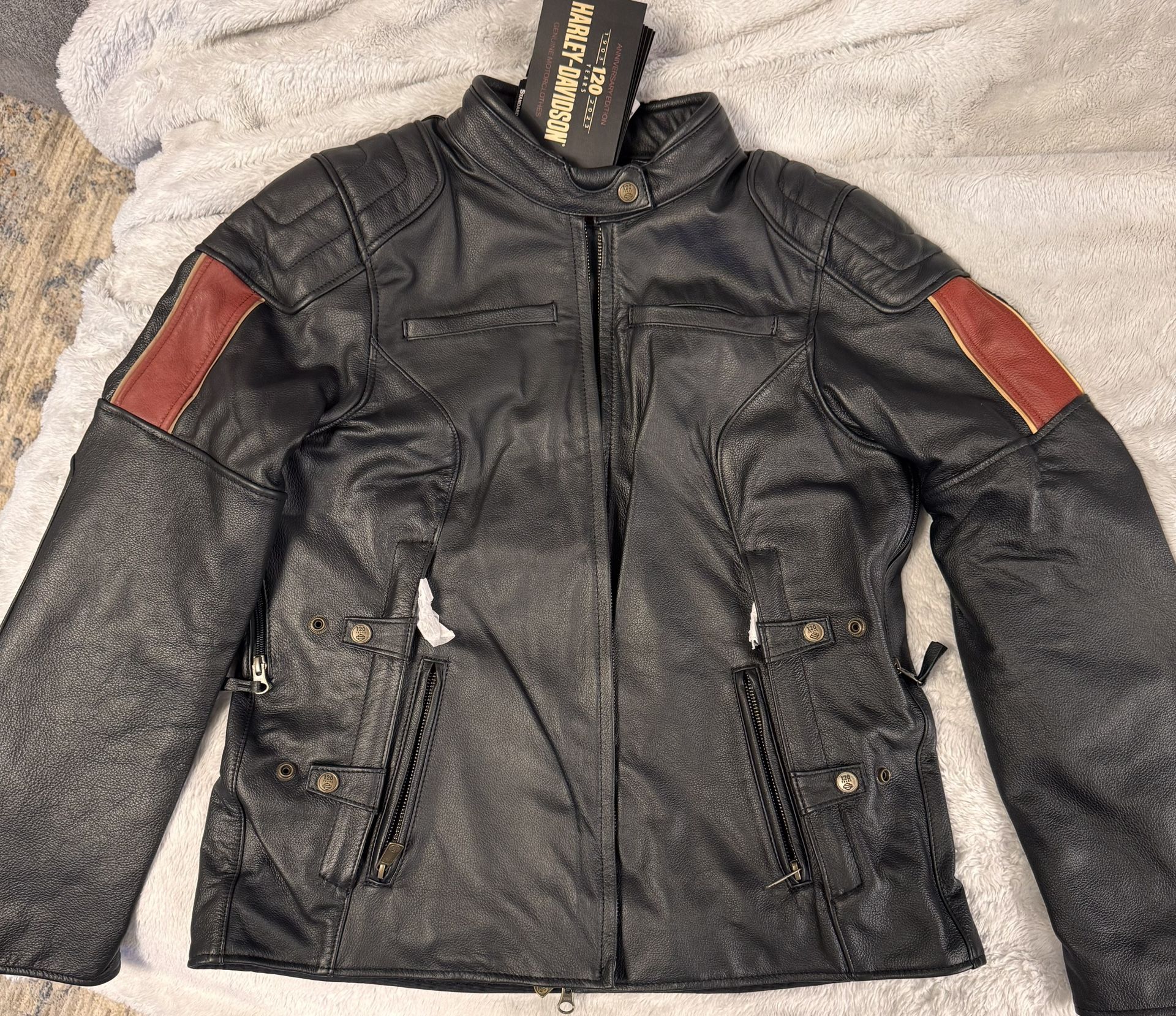 Women's 120th Anniversary Harley Davidson Leather Jacket