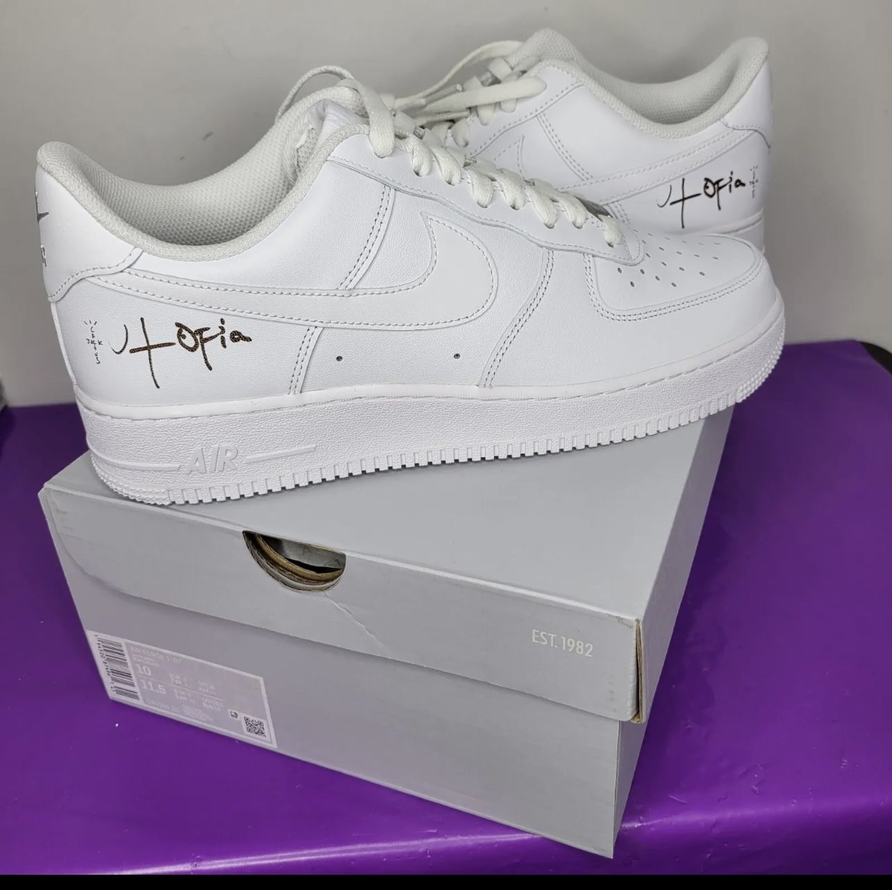 Size 10 Nike Air Force 1 '07 x Travis Scott Low Utopia BRAND NEW