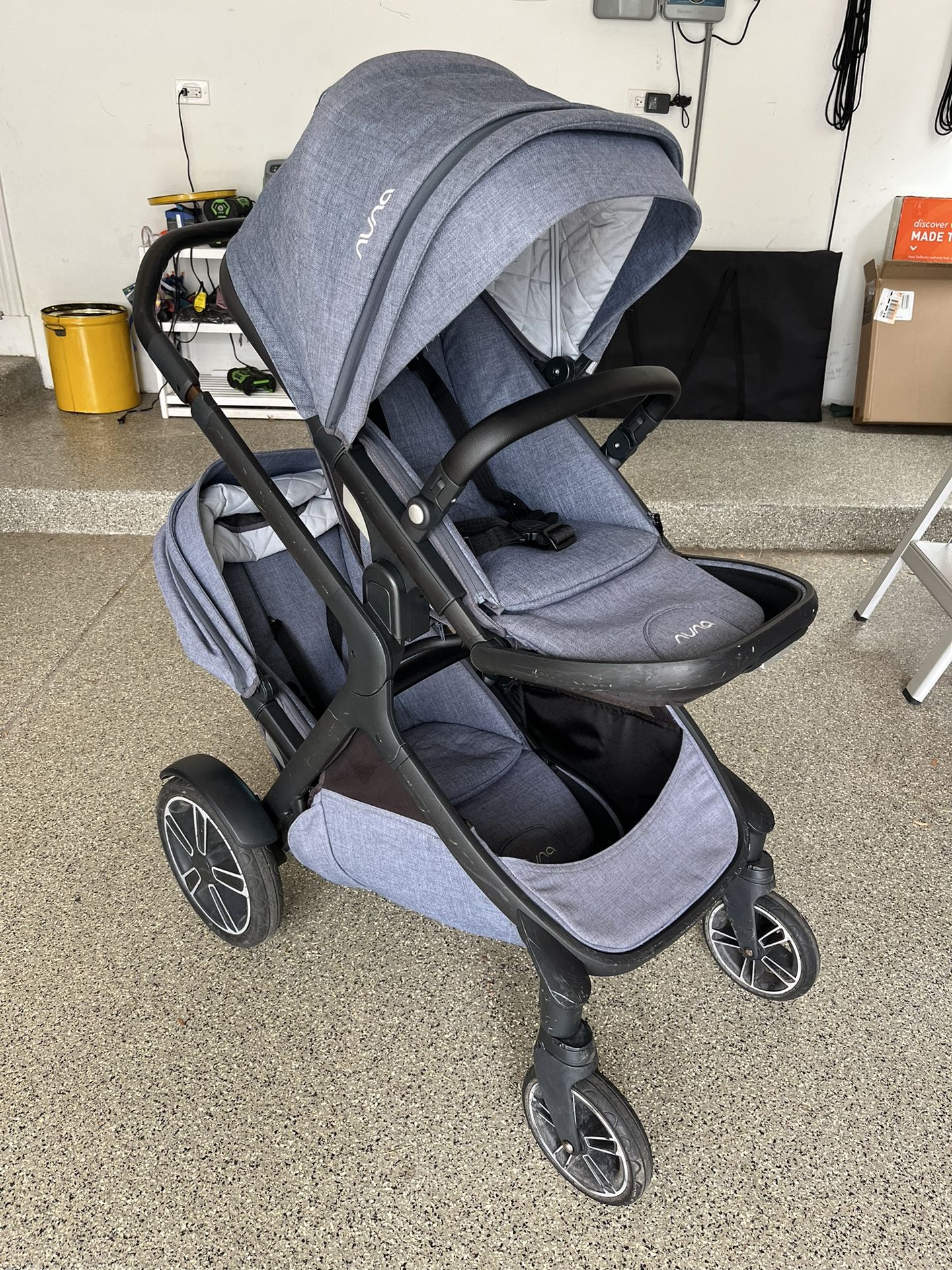 Nuna Demi Grow Double Stroller And Sibling Seat