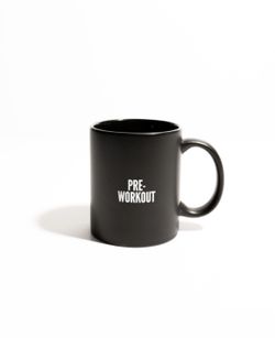Matte Black Pre-Workout Coffee Mug