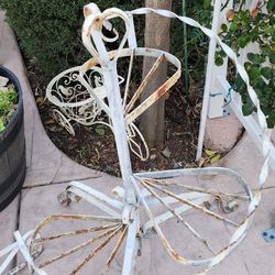 3 Tier Spiral Wrought Iron Plant Stand