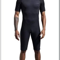 Dark Lightning Wetsuits for Men and Women 2mm Mens Short Wet Suit Diving XXL