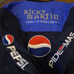 Vintage NEW never worn Ricky Martin Livin’la vida loca tour jacket, fleece lined