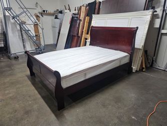 Queen bed and mattress