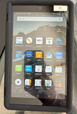 Amazon Fire Tablet with Black Case