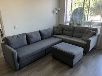 IKEA sleeper sofa + 3 Person Sofa + Ottomon