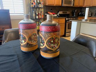 Unique Flower Vases painted