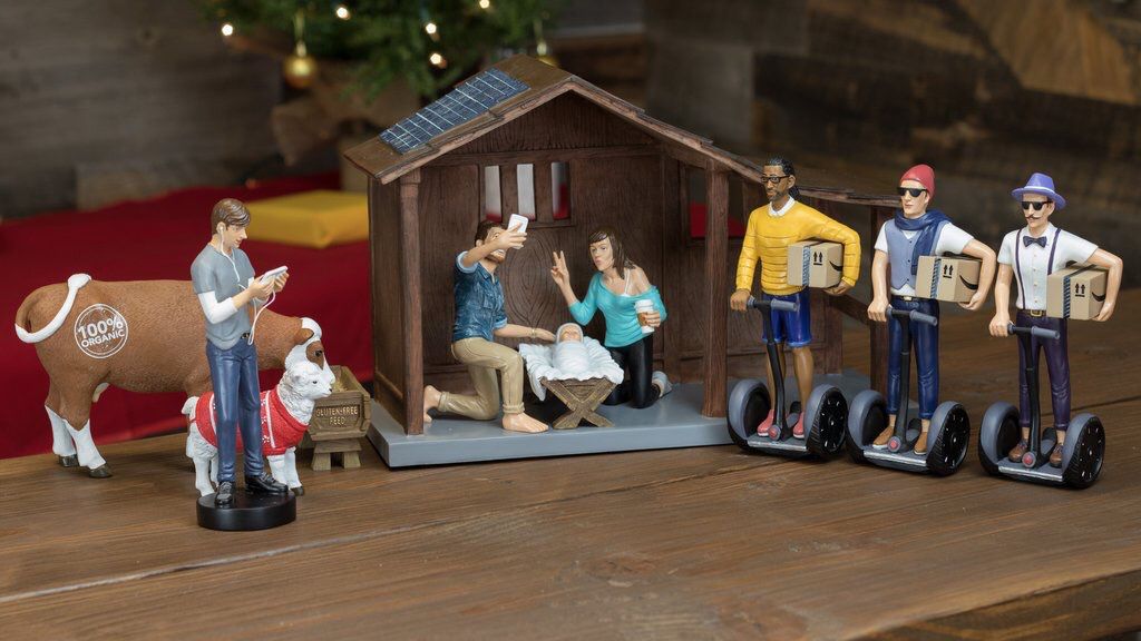 Millennial Nativity Scene Christmas