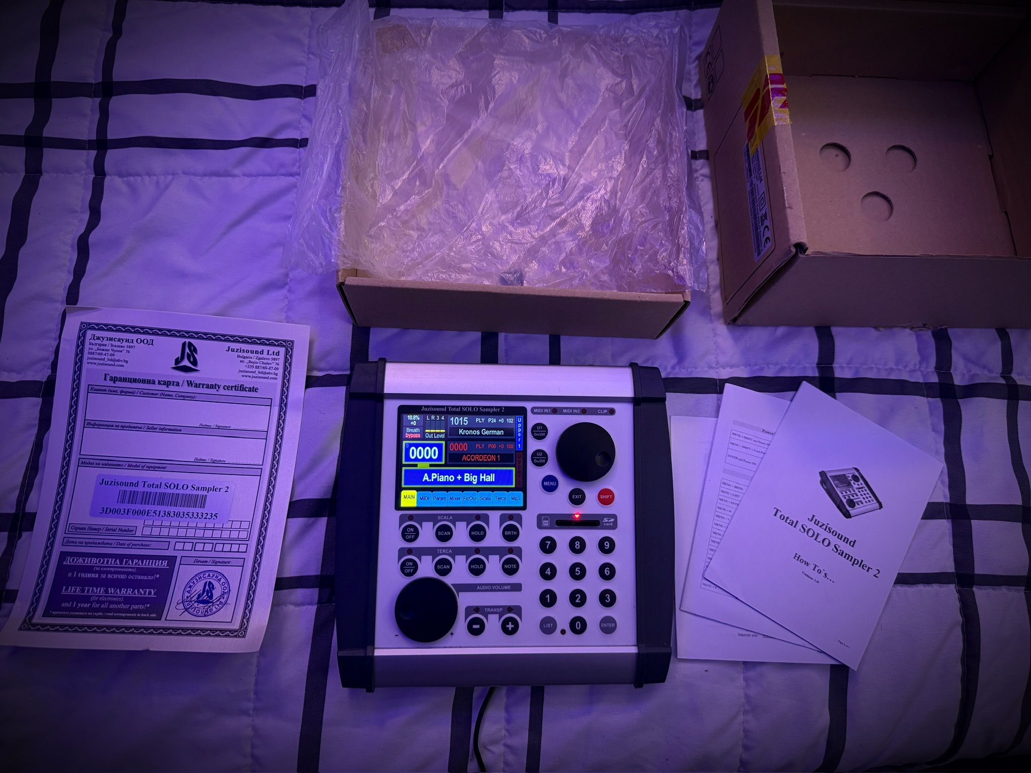 Juzisound Total Sampler 2 Sound Module w/ MIDI