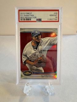 2012 Topps Finest - C.C. Sabathia #48 Red Refractor /25 🔥PSA 10 POP 2🔥 (Z)