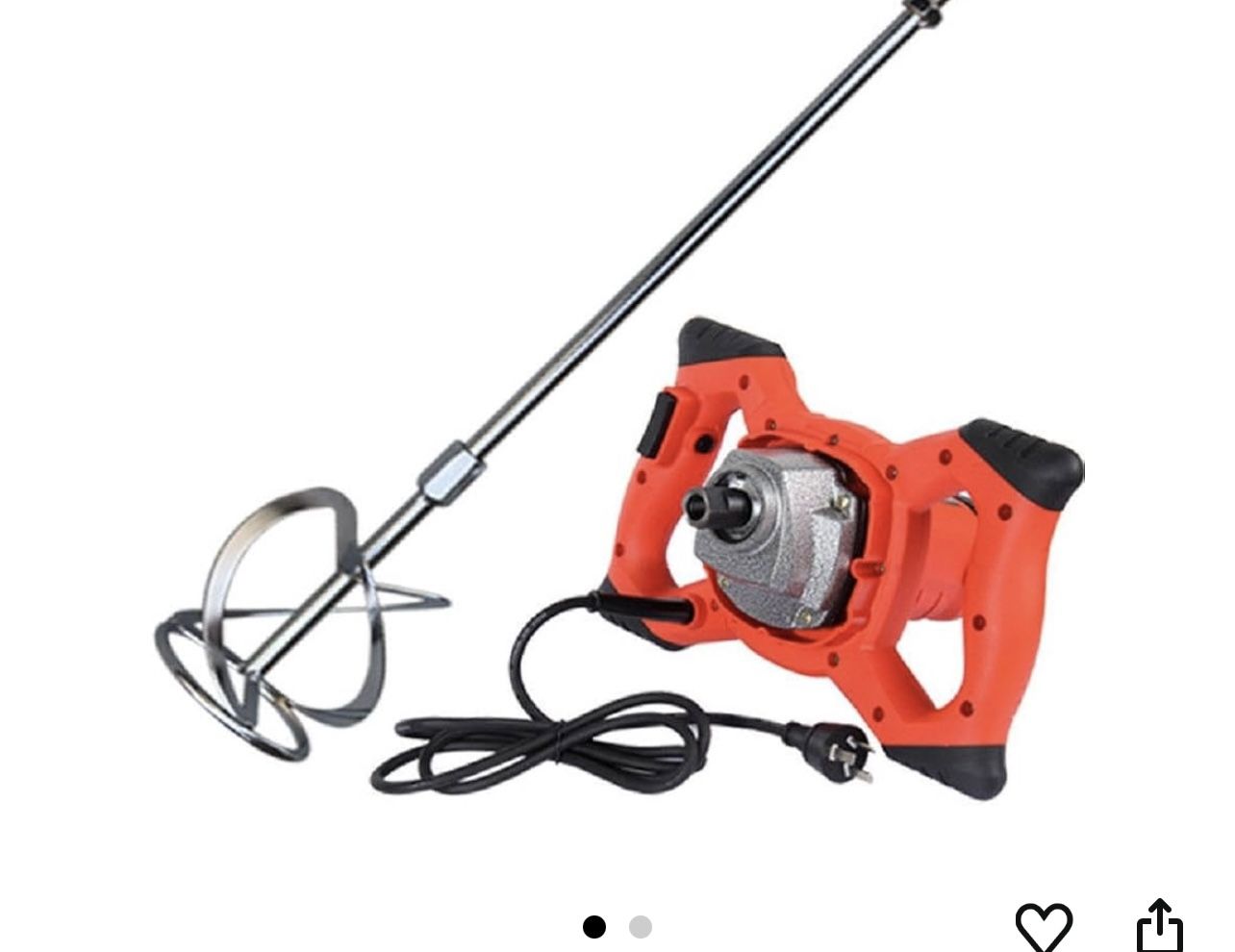 XBAOHENG Industrial Grade Cement Paint Putty Powder Coating Electric Mixer 220V 800RPM