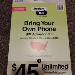 Bring Ur Own Phone Sim Card And Mins Kit