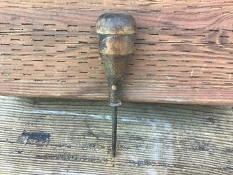 TOOLS. Vintage Wooden Handle Awl